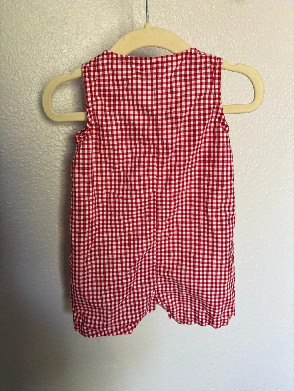 Carter's Red Gingham Sleeveless Baby Romper